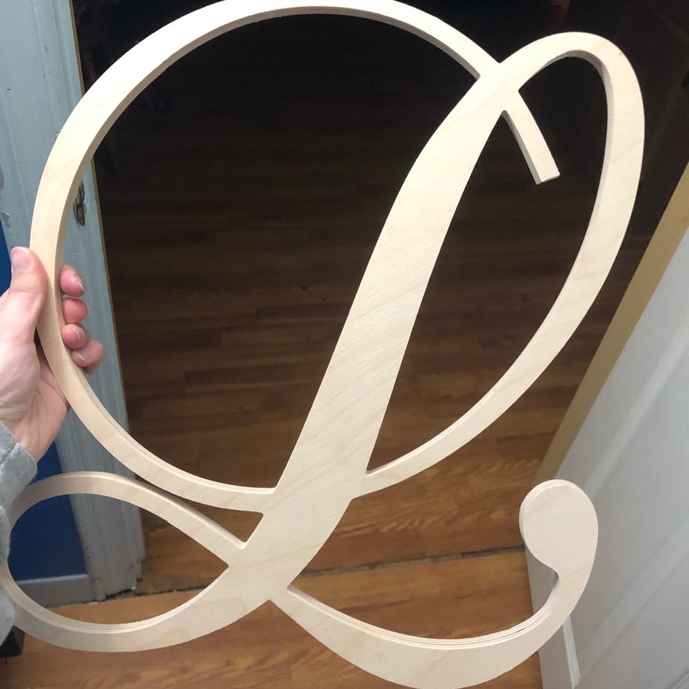 Monogram 16” Letter L